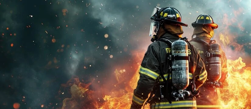 Fire safety training demonstration by experienced emergency response personnel