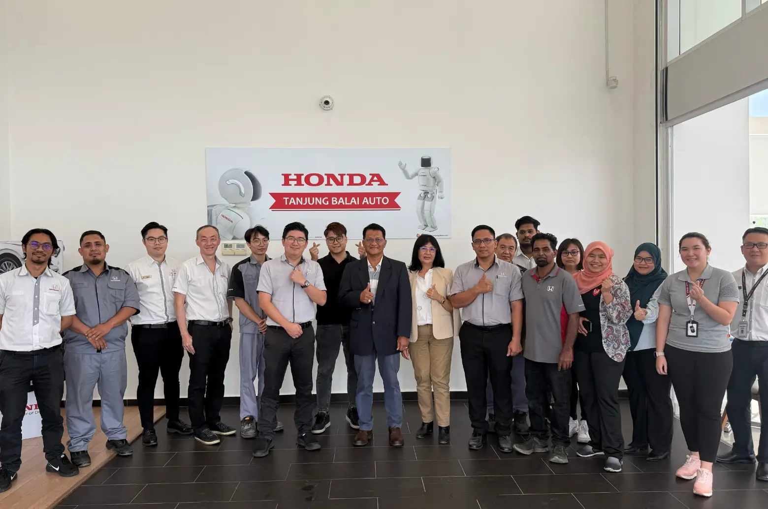 Workplace participants attending fire safety training in Malaysia